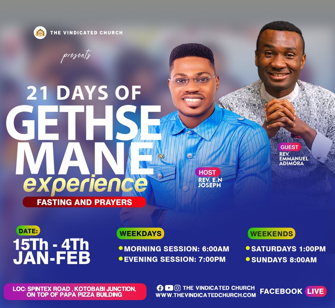 GETHSEMANE EXPERIENCE [THE SPIRIT OF CONSISTENCY TO BE FAITHFUL AND PRODUCTIVE]